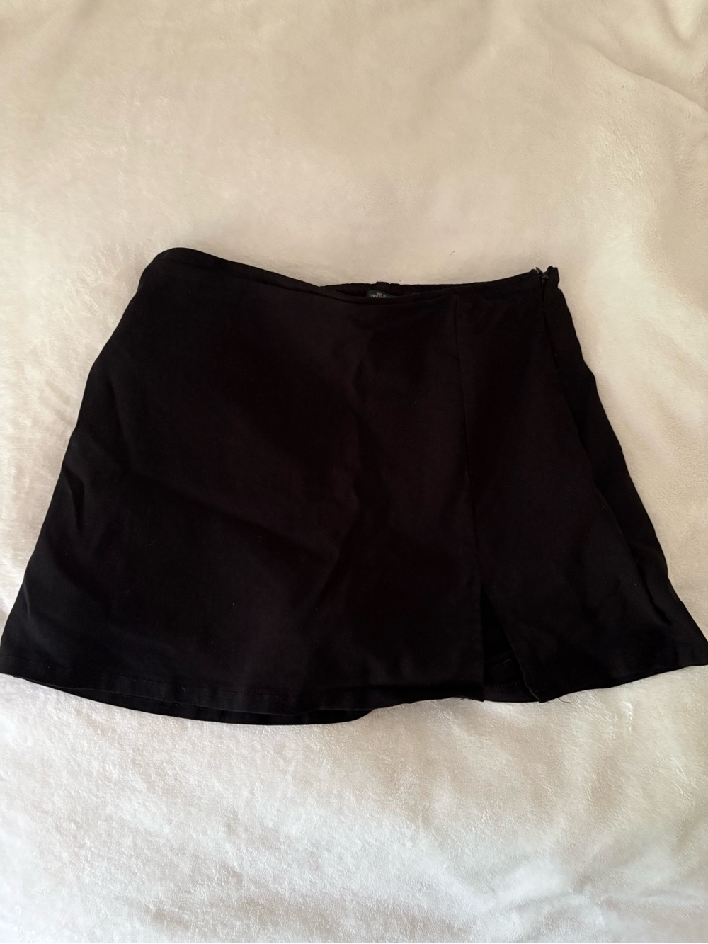 Wild Fable A-Line Black Mini Skort with Side Slit